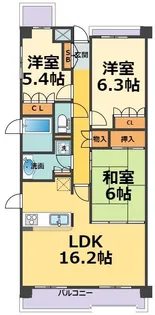 ハイツ甲四公園【3階】の間取り