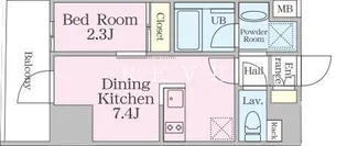 リージア浅草橋【6階】の間取り