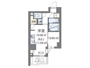 LOVIE銀座東【11階】の間取り