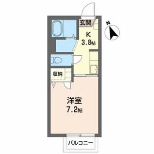 アラバスタ金剛【1階】の間取り