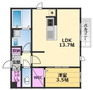 ヴェルドミール2【1階】の間取り