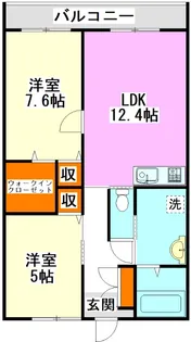 セントロイヤル新飯塚駅【13階】の間取り