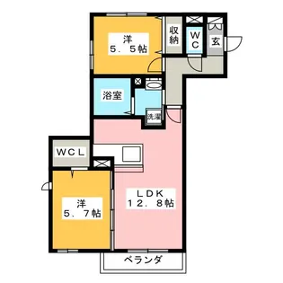 ルミナス【1階】の間取り