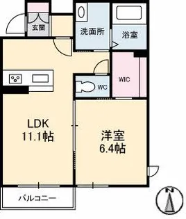 シャーメゾンAYA【1階】の間取り