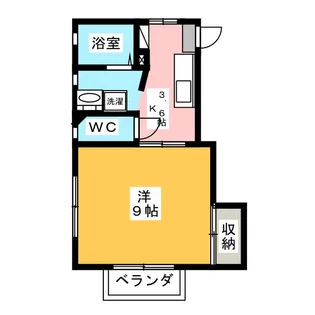 ラプラスコナミ【1階】の間取り