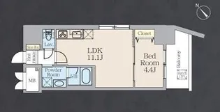 アルトヴィラ虎ノ門【11階】の間取り