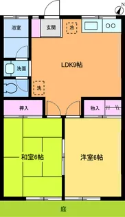 コーポ松山C【1階】の間取り