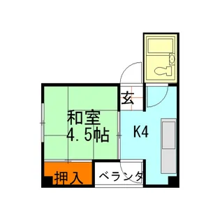 ヴィラサンライズ野町【5階】の間取り