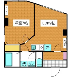 パレスフィールド市川南【2階】の間取り