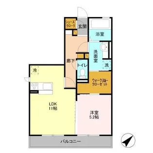 ラフィシア【3階】の間取り