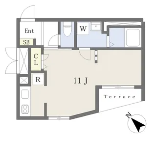 ブランシェ平尾IIIwest【4階】の間取り