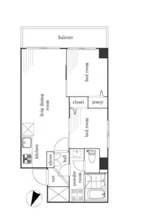 ブルーハイツ茅場町【8階】の間取り
