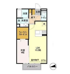 メゾンさち【1階】の間取り