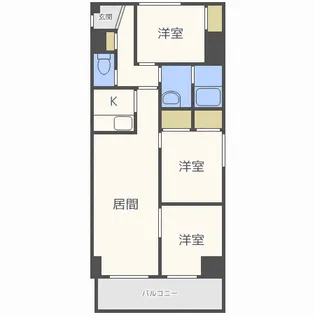 COLORE32(コローレ)【6階】の間取り