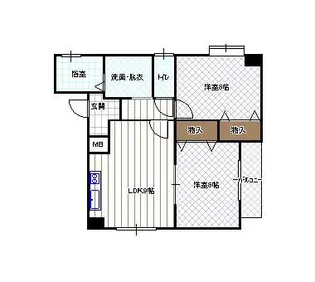 ドミールK&M【1階】の間取り