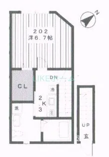 ヴィラグレイス【2階】の間取り