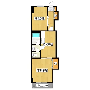 メゾンピュール【3階】の間取り