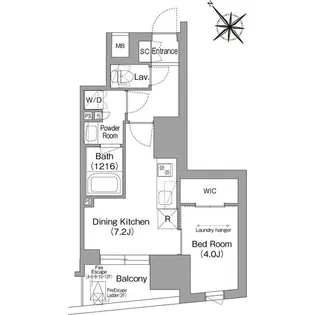 コンフォリア・リヴ東池袋【2階】の間取り