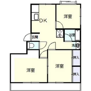レジデンス湘南【1階】の間取り