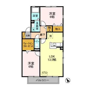 ステジュアン A【1階】の間取り