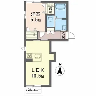 シャーメゾンFJ【1階】の間取り