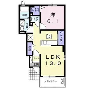 ヴィラ・ドナーチェI【1階】の間取り