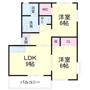 ビバリータウン林B【1階】の間取り
