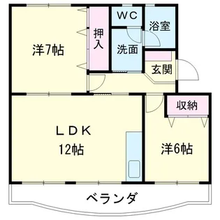 ベルエアー【2階】の間取り