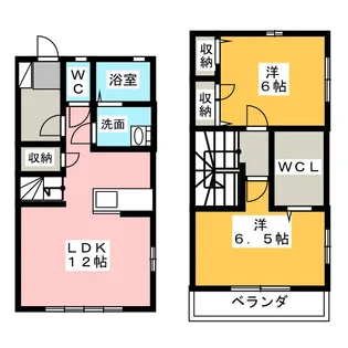 ガーデンコートI【1階】の間取り
