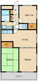 ガーデンハイツ安藤【1階】の間取り