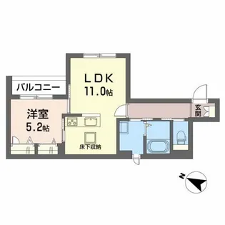 シャーメゾン スエルテ【1階】の間取り