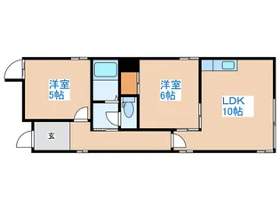 ローヤルハイツ山の手【3階】の間取り