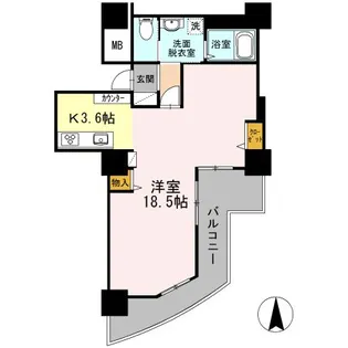 品川シーサイドビュータワー II【11階】の間取り