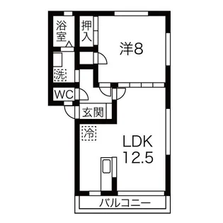 コーポコマツ【1階】の間取り