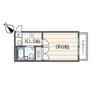 山手グリーンハウスI【2階】の間取り