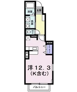 ミルト メゾン【1階】の間取り