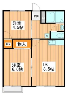 並木ヶ丘コーポ【1階】の間取り