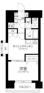 ライオンズマンション山吹町【6階】の間取り