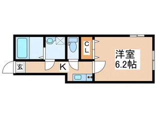 ベリエ昭島【1階】の間取り