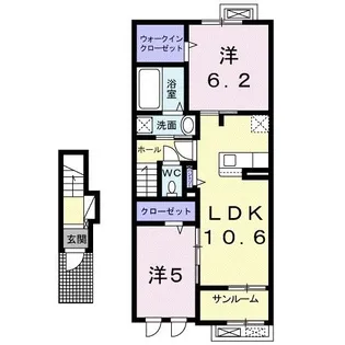 オータムIV【2階】の間取り