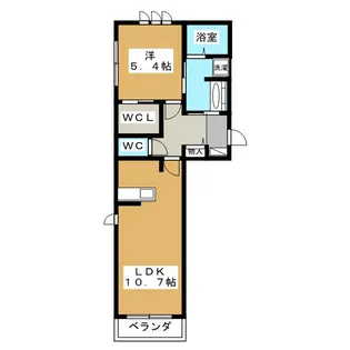 Mela rossa【2階】の間取り