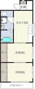 シティハイツ上面【1階】の間取り