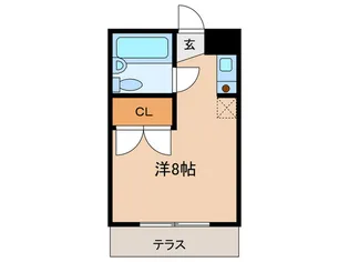 ヴィラ元木【1階】の間取り