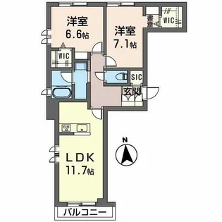 G8 TODOROKI【2階】の間取り