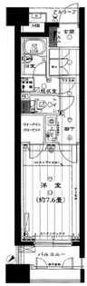 エフローレ日本橋【6階】の間取り