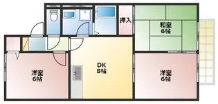 プリシェール西明石【1階】の間取り