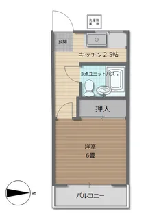 コーポ水引【2階】の間取り