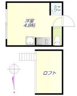 アーバンプレイス新宿戸山A【2階】の間取り