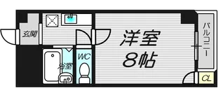 ツリガミ海老江【2階】の間取り