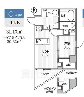 S-RESIDENCE亀戸balm【3階】の間取り